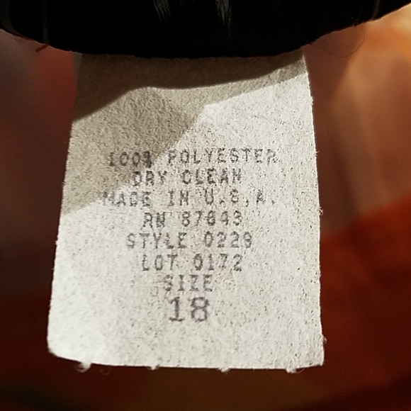 New Wear On Earth Orange Sheer Skirt Sz 18 - Picture 6 of 6